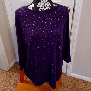 Chico's Easywear embellished tunic